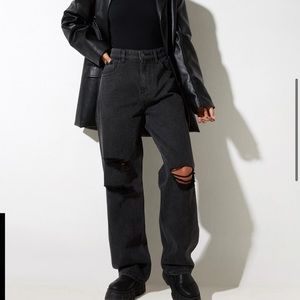 Motel Rocks Black Denim Jeans